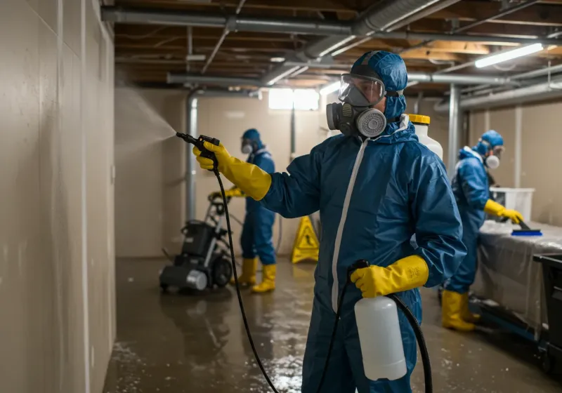 Basement Sanitization and Antimicrobial Treatment process in Barton Creek, TX