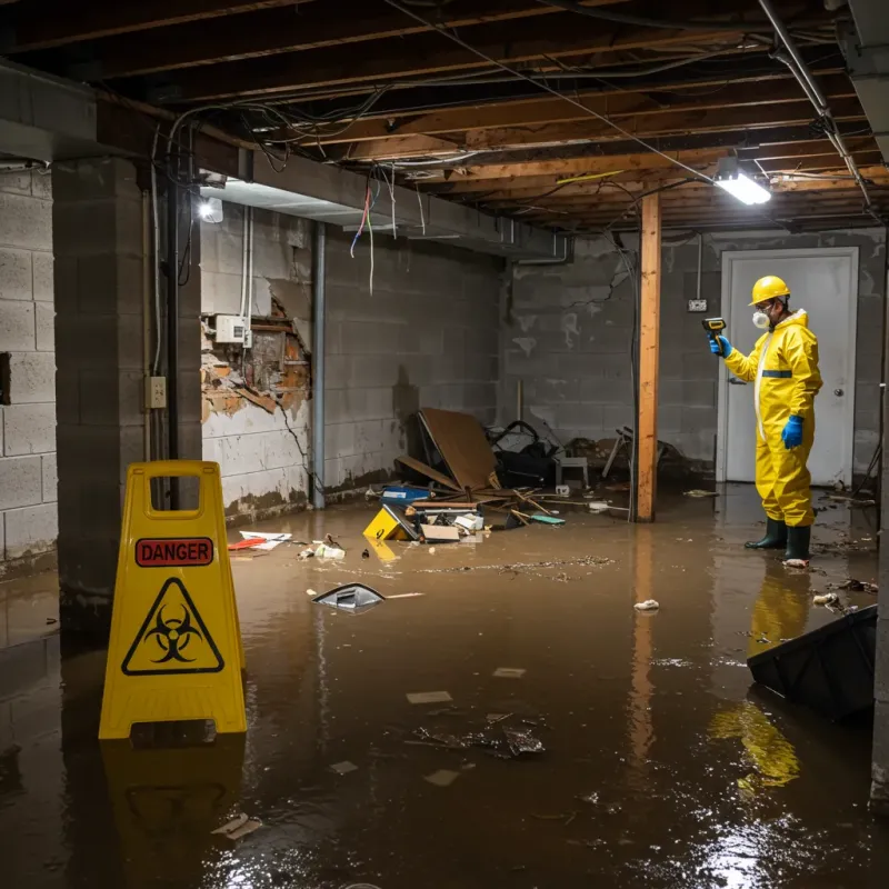 Flooded Basement Electrical Hazard in Barton Creek, TX Property